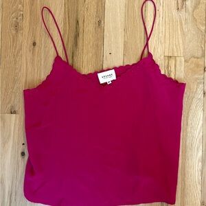 Sezane Athenee top in fuchsia
